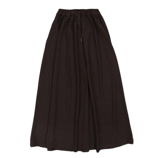 Dara drawstring brown skirt FW26
