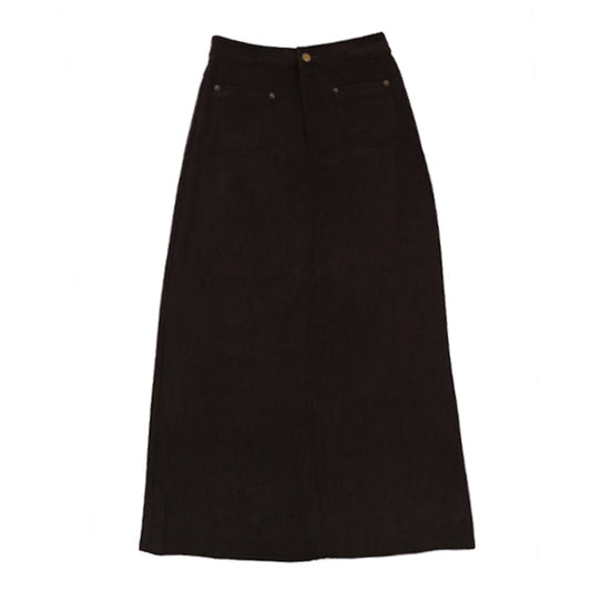 Kit Pocket Detail Brown Skirt FW26