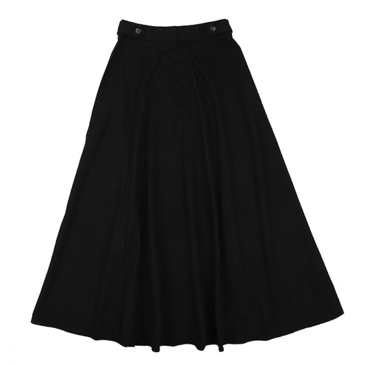 Eve button black skirt FW26