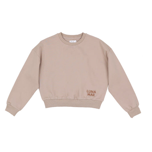 Braided stone logo sweatshirt FW26