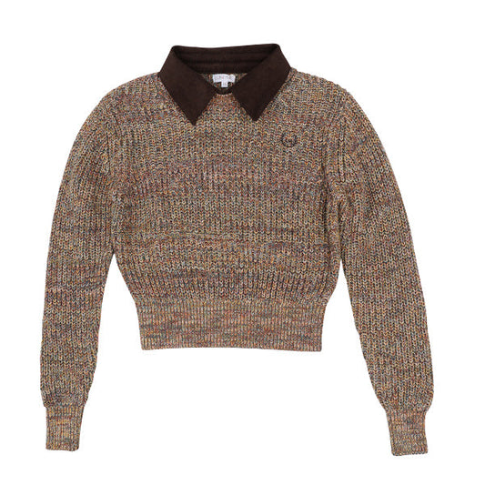Cleo multi sweater with removable collar FW26