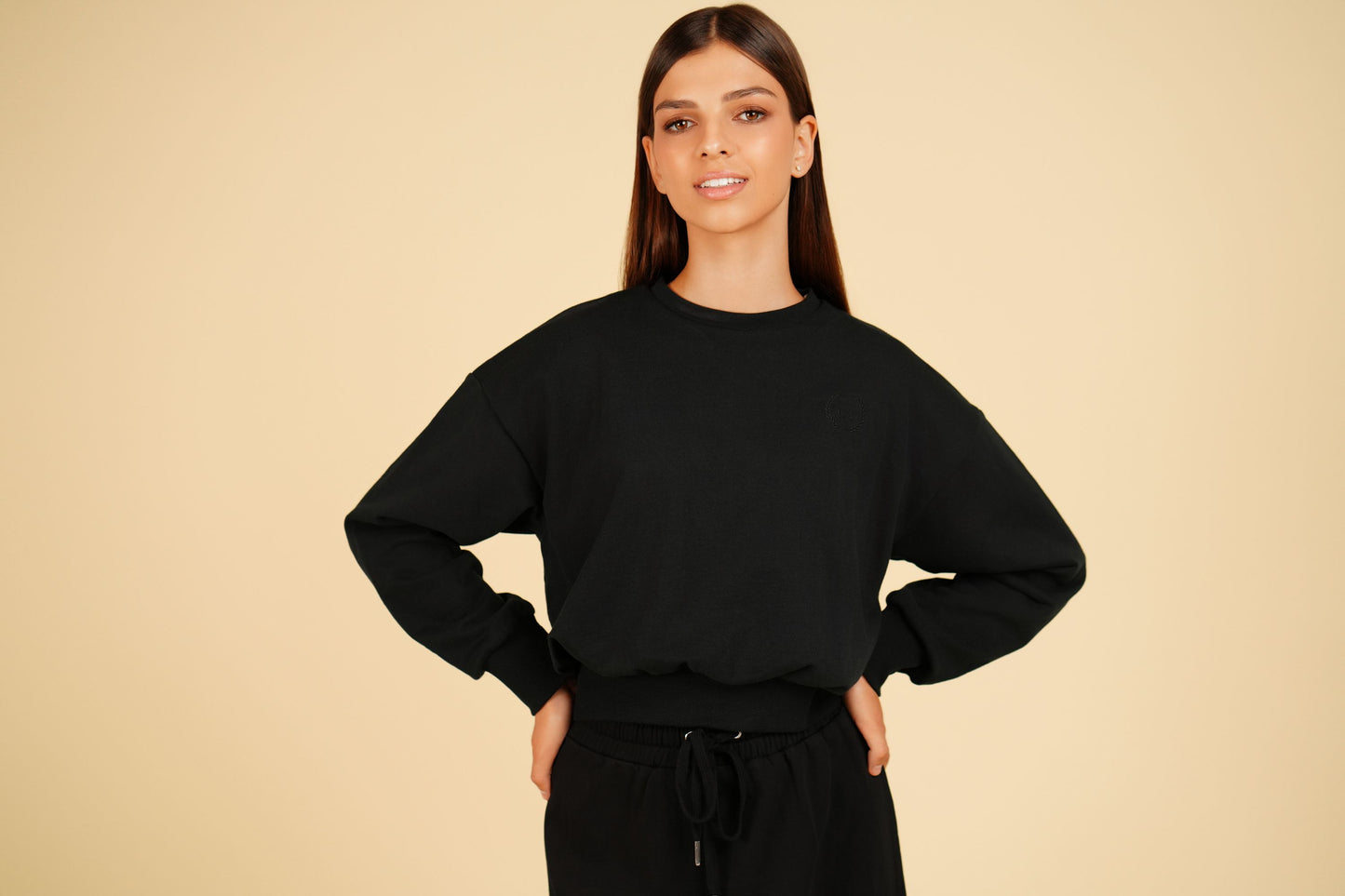 Bubble black sweatshirt FW24