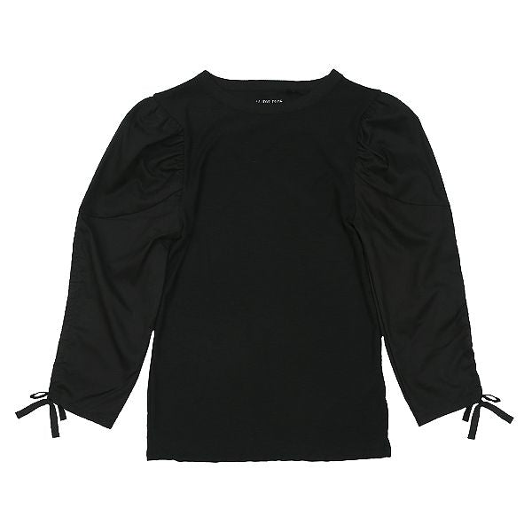 Lucy Black Bow Sleeve Tee