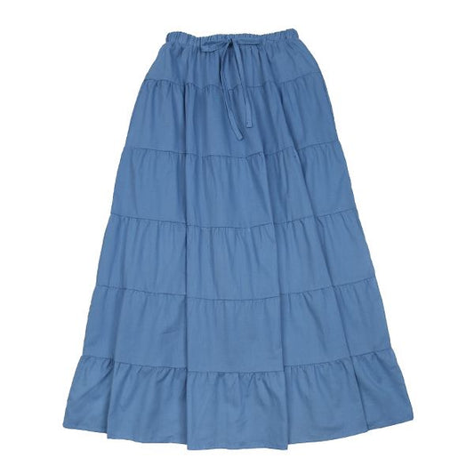 Claire Blue 6 Tier Skirt