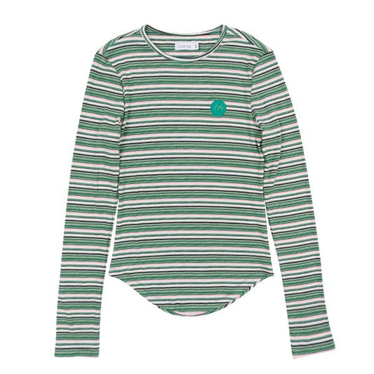 Ella green stripe tee SS26