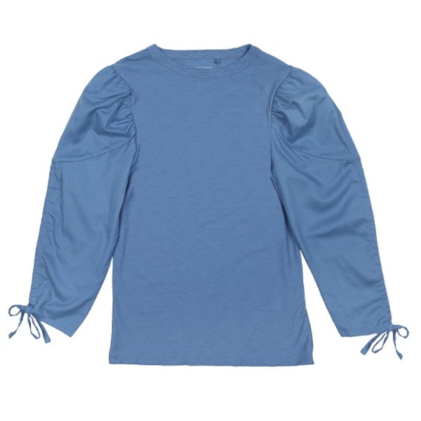 Lucy Blue Bow Sleeve Tee