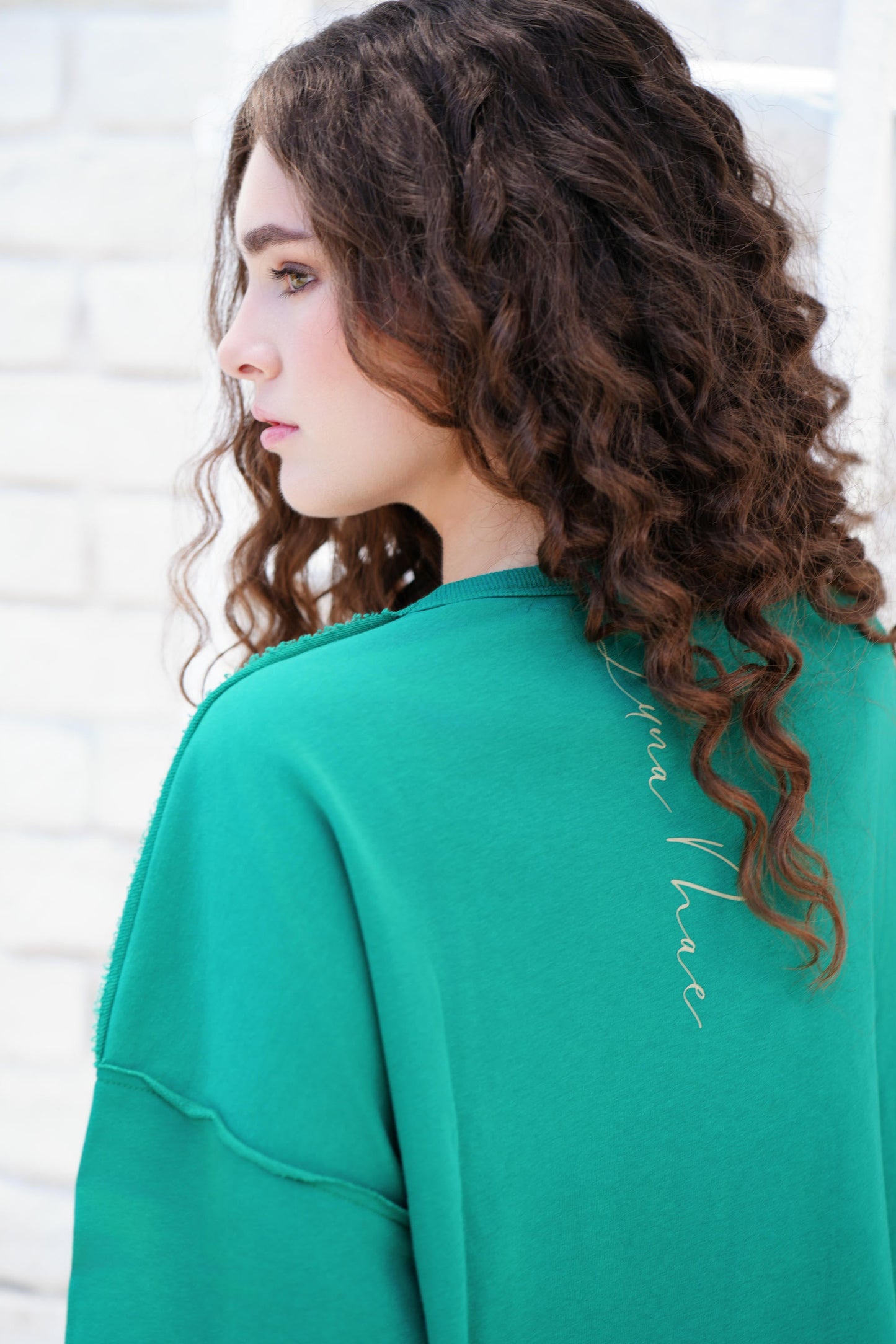 Luna green top FW24