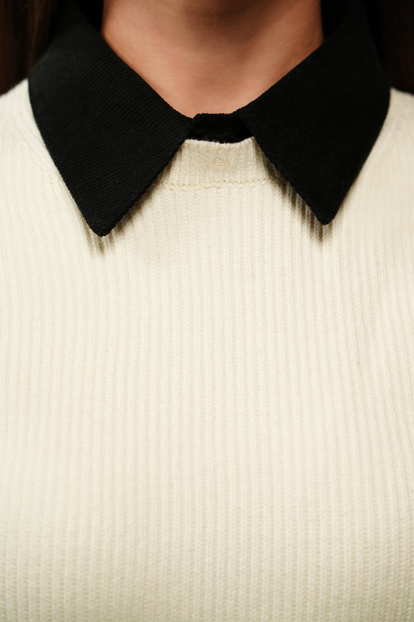 Removable collared sweater FW24