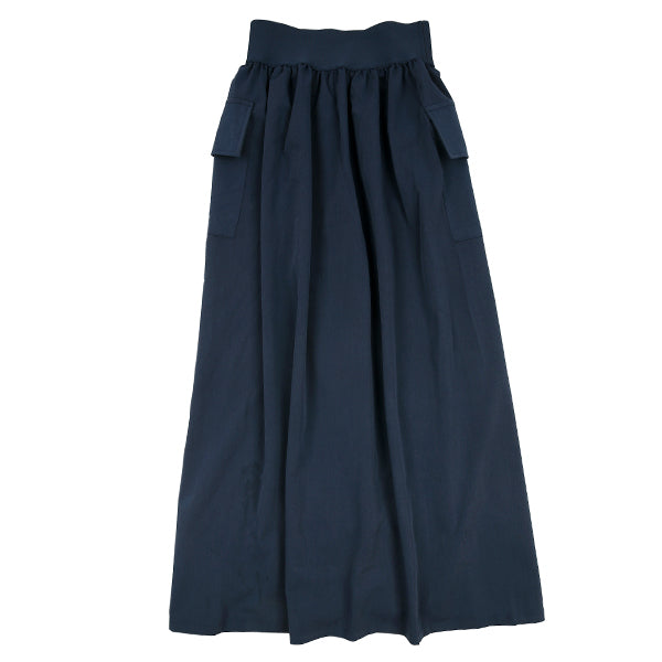 Side pockets blue midi skirt – Luna Mae