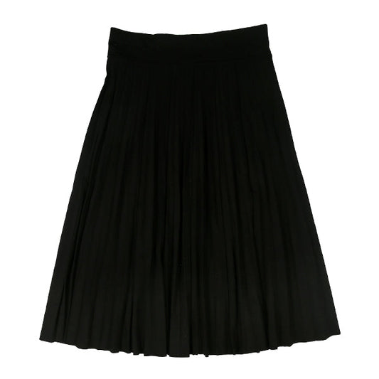 Paneled black short skirt