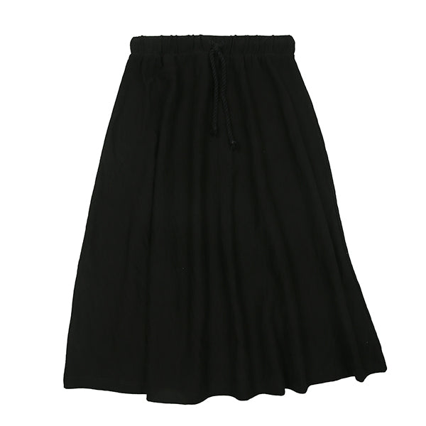 Drawstring black skirt
